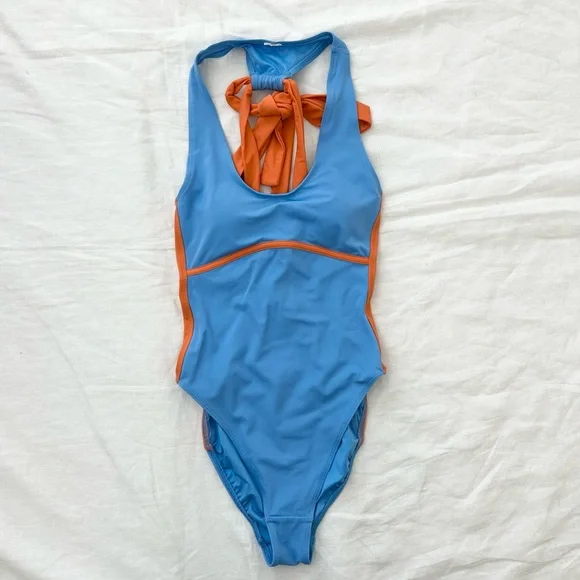 Fabletics Lace-Up Racerback Swimsuit - Picture 6 of 15